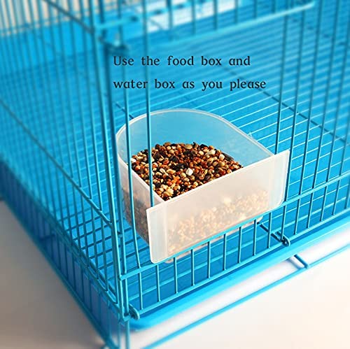 ANIMAUX 18 INCH ( 1.5 feet ) BIRDS/RABBIT CAGE WITH 2 FEEDING CUPS & 1 WOODEN PERCH STICK